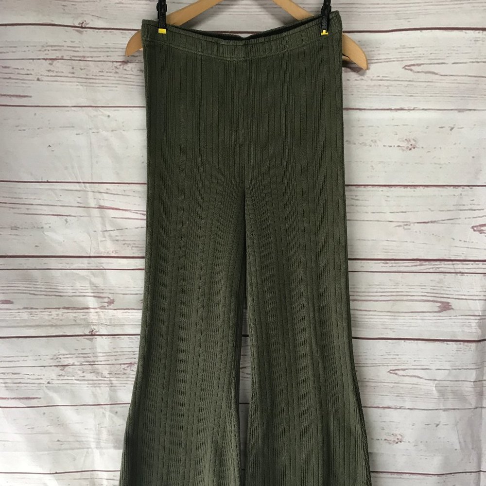 Anthropologie Sweater Knit Flare Pants